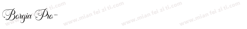 Borgia Pro字体转换